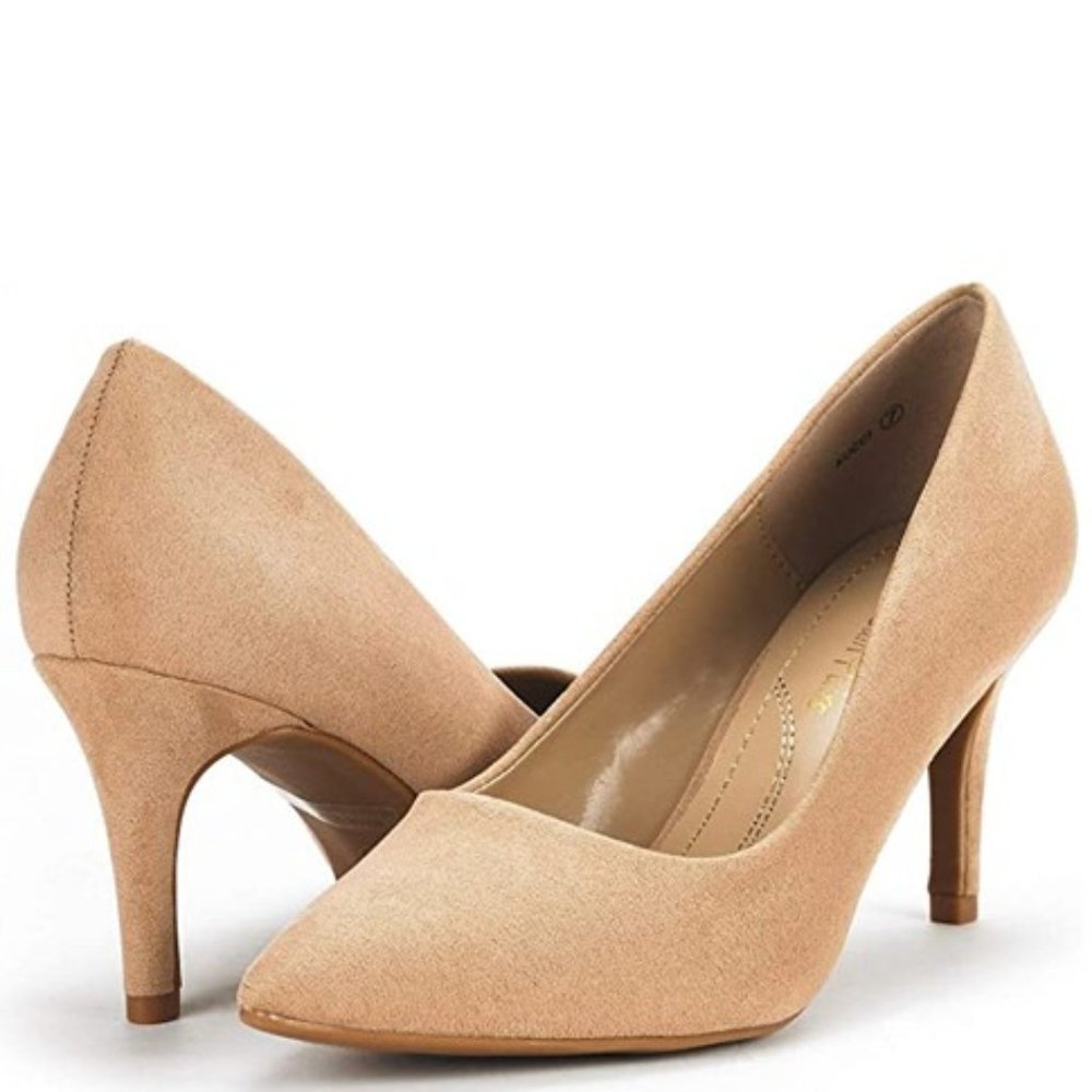DREAM PAIRS "Luvly" Low Heel Pumps (8.5)